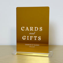 Load image into Gallery viewer, Cards &amp; Gifts Tabletop Sign

