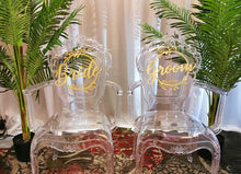 Load image into Gallery viewer, Bride &amp; Groom Chair Signs
