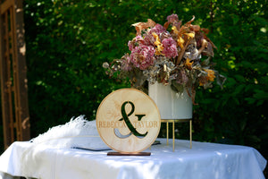 Signing Table Signage & Cake Topper Combo