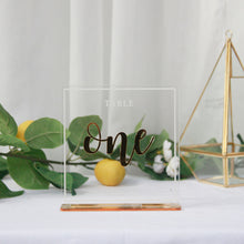 Load image into Gallery viewer, Clear Acrylic Table Numbers
